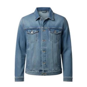 Men Classic Blue Denim Trucker Jacket