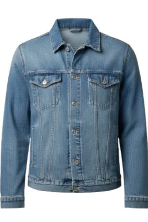 Men Classic Blue Denim Trucker Jacket