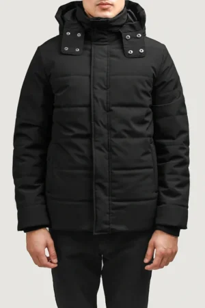 Men S Exton Black Hooded Down Puffer Jacket 3 262F6A4E 47A7 46Fd Baee 45957185Fb27