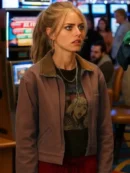 Samara Weaving Eenie Meanie Brown Jacketss