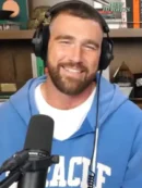 Travis Kelce Miracle Cut Off Blue Hoodie