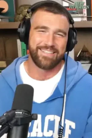 Travis Kelce Miracle Cut Off Blue Hoodie