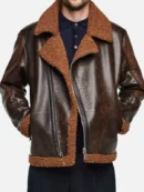 brown dean ambrose leather jacket