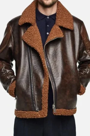 brown dean ambrose leather jacket