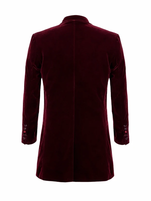 12th Doctor Who Peter Capaldi Maroon Coat