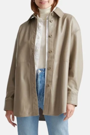 beige leather shirt jacket womens_5f4269fd c378 4573 9cd3 726bb0a2c3de