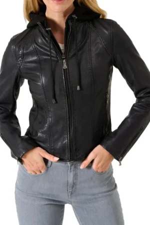 black hooded leather jacket_2ac8dce3 9d4f 43b2 bb76 46d2ba185c0a
