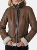 Brown Leather Jacket Women