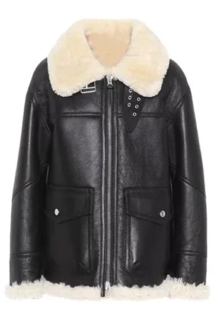 Ivory Shearling Jacket
