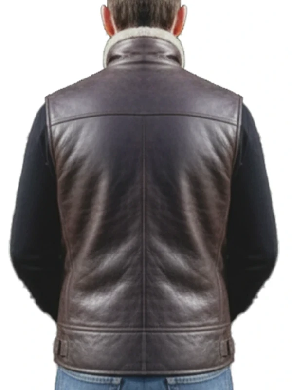 Mens Brown Leather Vest For Sale