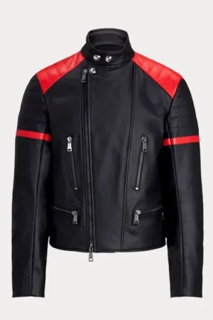 Mens Leather Cafe Racer Jacket