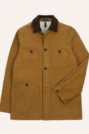 Mens Tobacco Cotton Chore Jacket