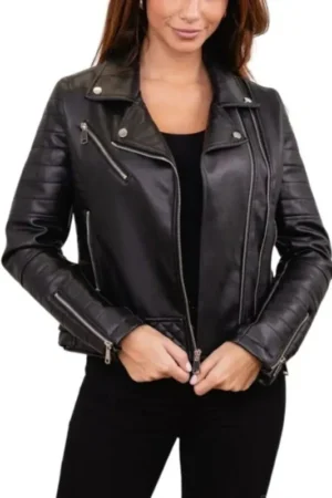 Womens Motorcycle Black Quilted Spears Leather Biker Jacket 4 1 12daac93 dff3 4e8c b436 e17fb7c073c8 812806