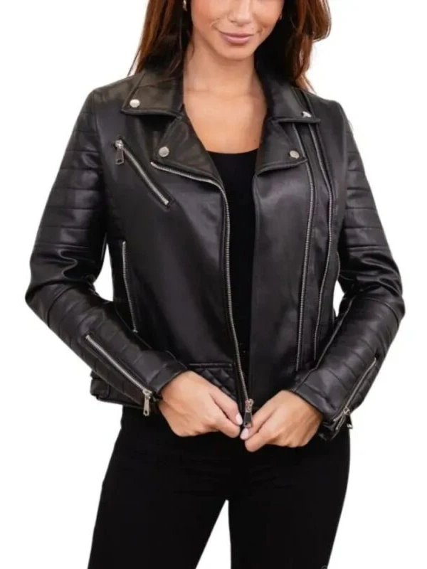 Womens Motorcycle Black Quilted Spears Leather Biker Jacket 4 1 12daac93 dff3 4e8c b436 e17fb7c073c8 812806