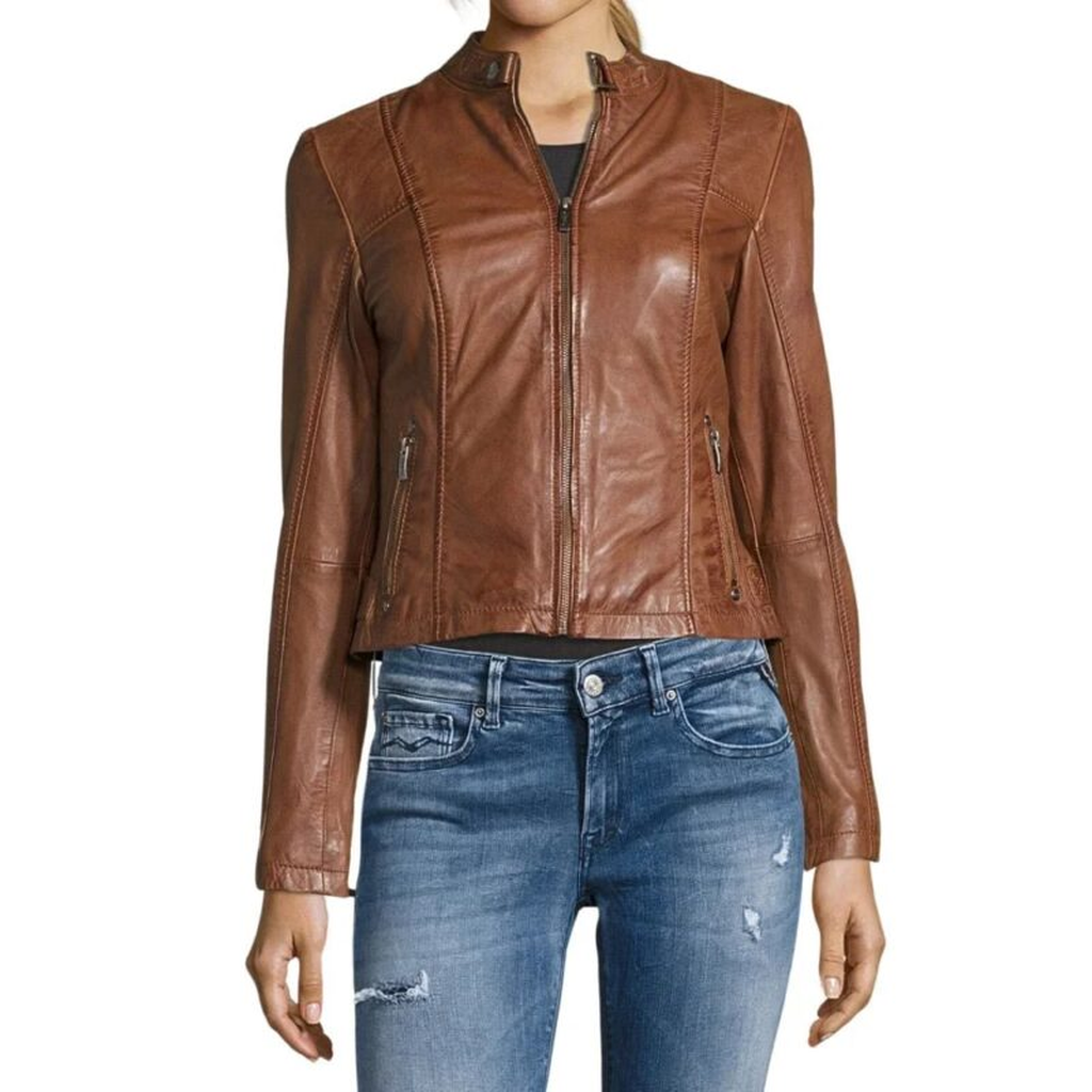 Womens Motorcycle Brown Leather Jacket 5 36da86a5 051b 4413 b532 d28b5132c668 350248
