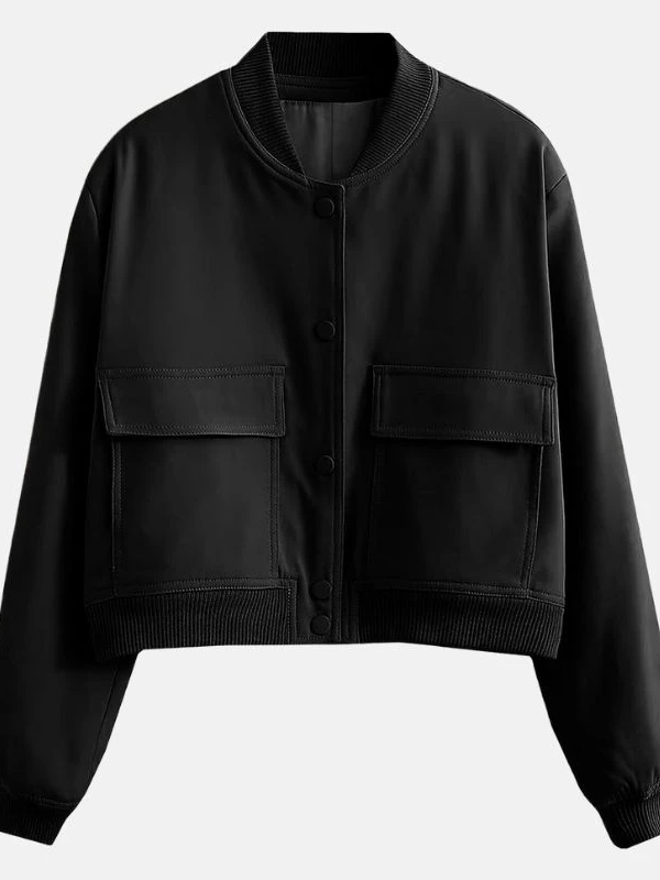 Womens black bomber jacket 3a5fcc9a b1ef 447a ba8c c3f7a8e899bf