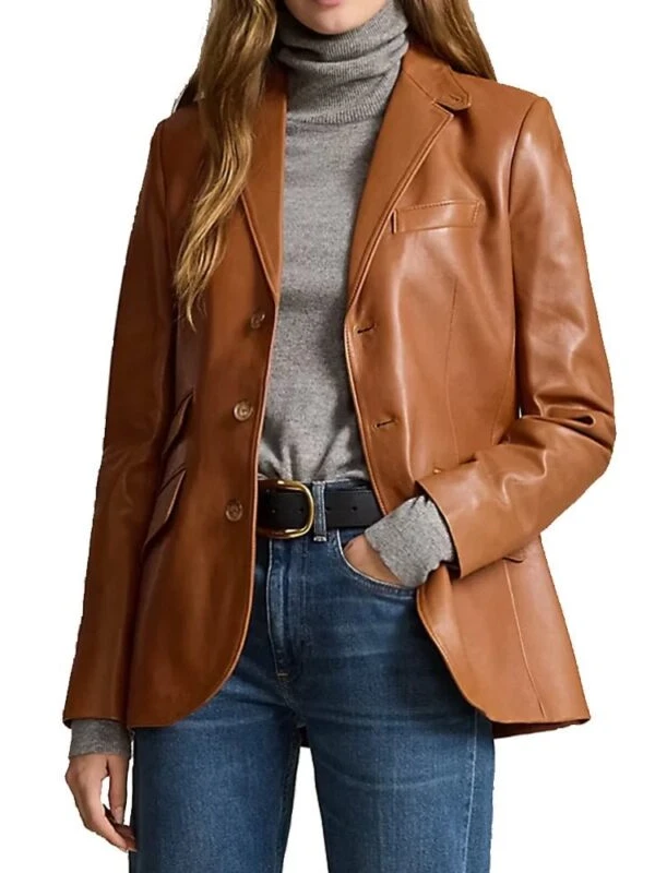 brown leather blazer jacket 2bdf5fbc 0618 4eb5 8fed 3b744528ee43 331393