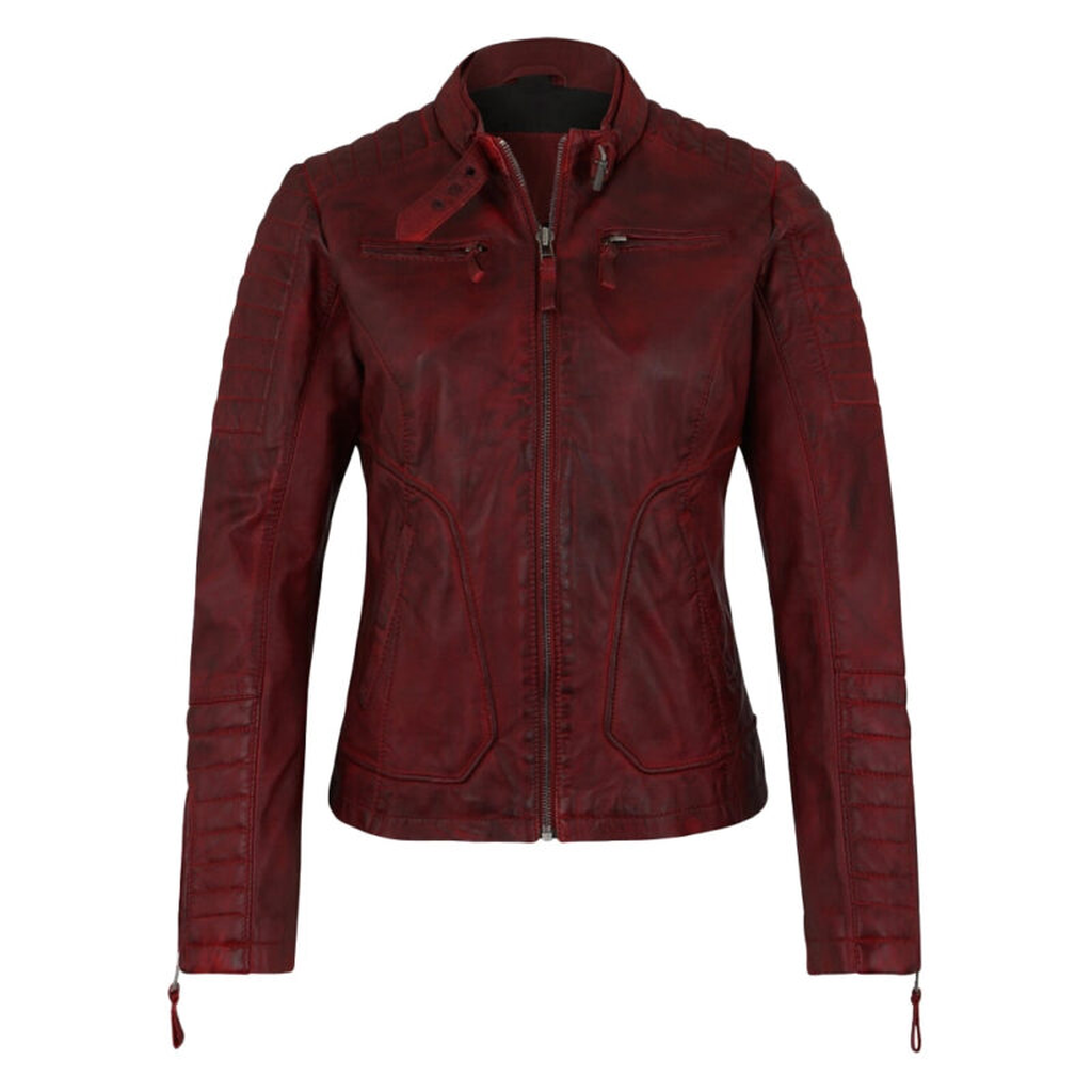 dark red leather jacket womens fc804ce9 6b5d 451d 90ab 07ecbfe13106