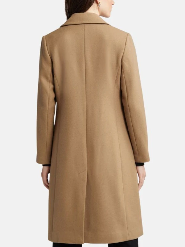 double breasted brown trench coat wool womens 2a8abf20 5caf 40e3 842e a7aa53a56ac3