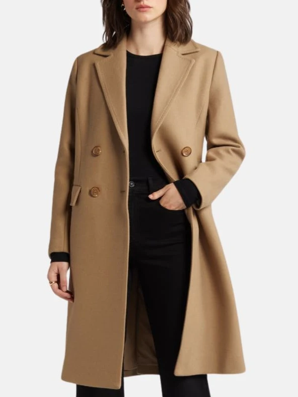 double breasted brown trench coat wool f33c72de 1ec0 41f1 a4bf 1c20ae504124
