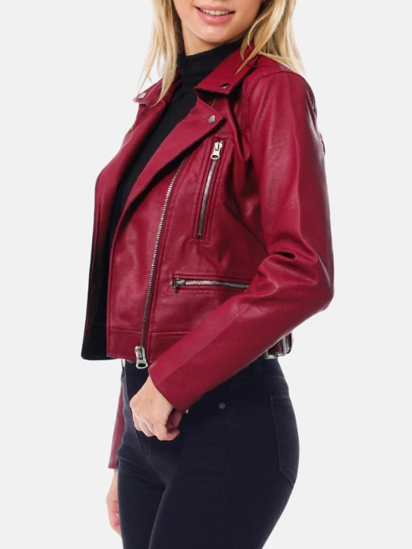motorcycle dark red leather jacket 932885ee fd50 4449 b62d 697e65fda162