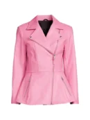 pink peplum leather jacket c8b933f7 1d6c 4999 a7ae 22cd214eefd0