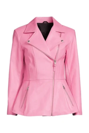 pink peplum leather jacket c8b933f7 1d6c 4999 a7ae 22cd214eefd0
