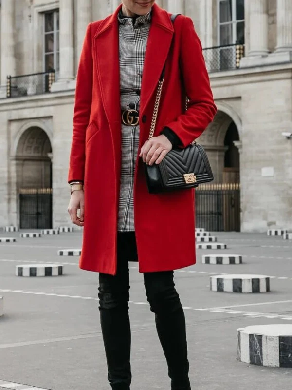 red single breasted wool coat 19a4cb72 1c02 4f21 942c 6da903995462 333304