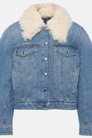 womens blue denim jacket with fur collar 6a4eec51 43f5 4f3f bc51 fd214aae3ceb