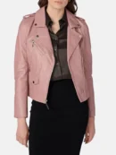womens leather pink motorcycle jacket 35d860fe e00e 4814 96e0 b03c9148da38