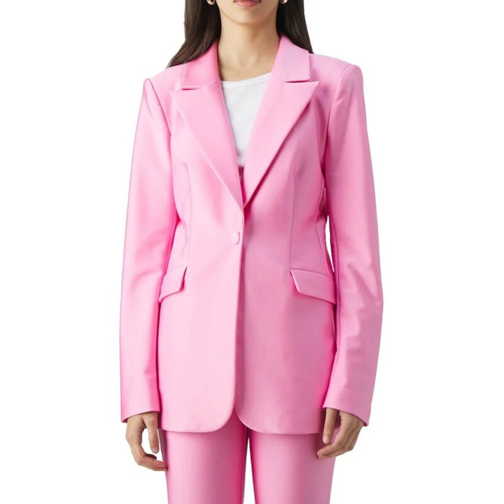 womens pink color leather blazer 60dcebb5 db46 4697 9e63 1f8d48a40016 516862
