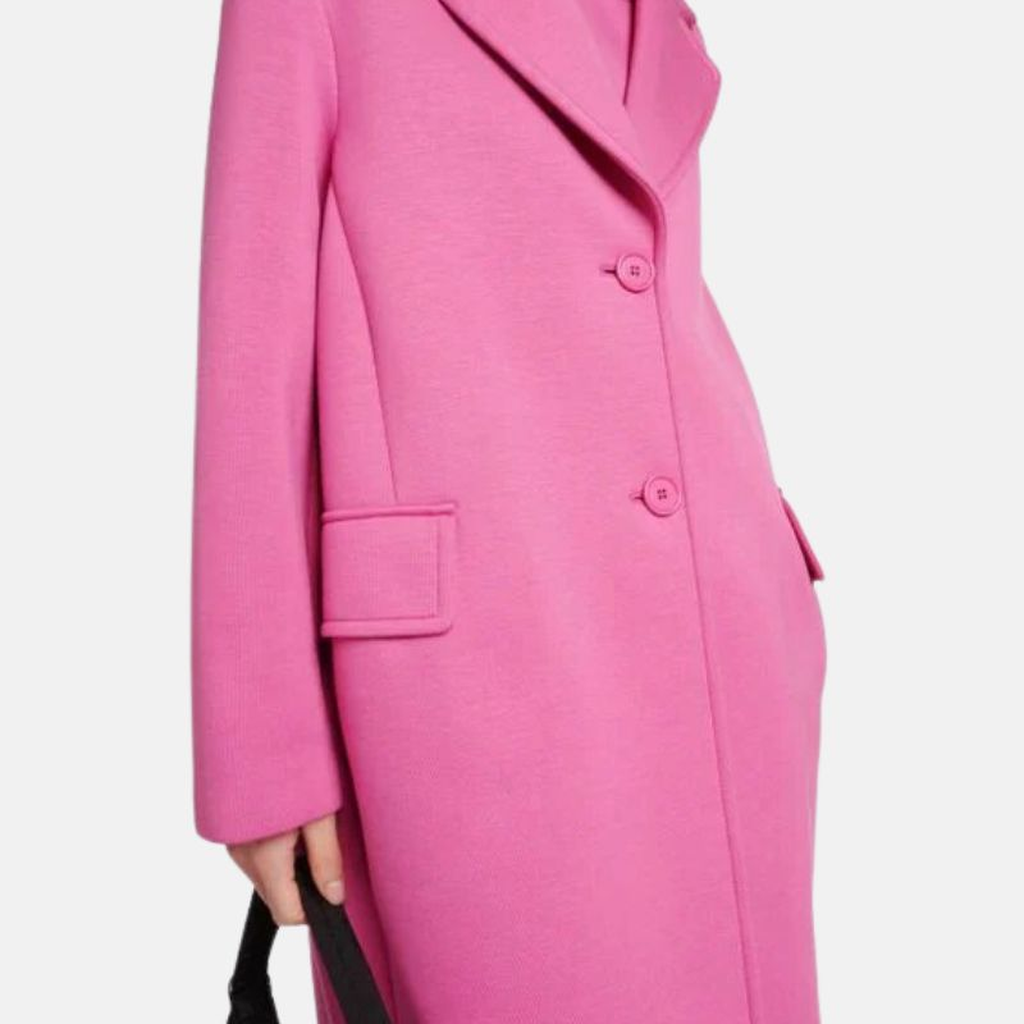 womens pink single breasted long wool coats 0b9bda5b b019 477e a8d5 4e1c0c0a9e46