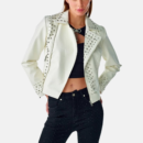 womens white punk regular biker jacket fa073341 92b4 417a b982 4111d152851e 148693