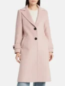 womens wool long pink trench coat ed991211 1201 498a 9501 63739c6970f6