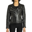 Slim Fit Biker Distressed Black Leather Jacket Women 4 82af1b58 9db9 42d8 bcf5 1a0c1bd10a10