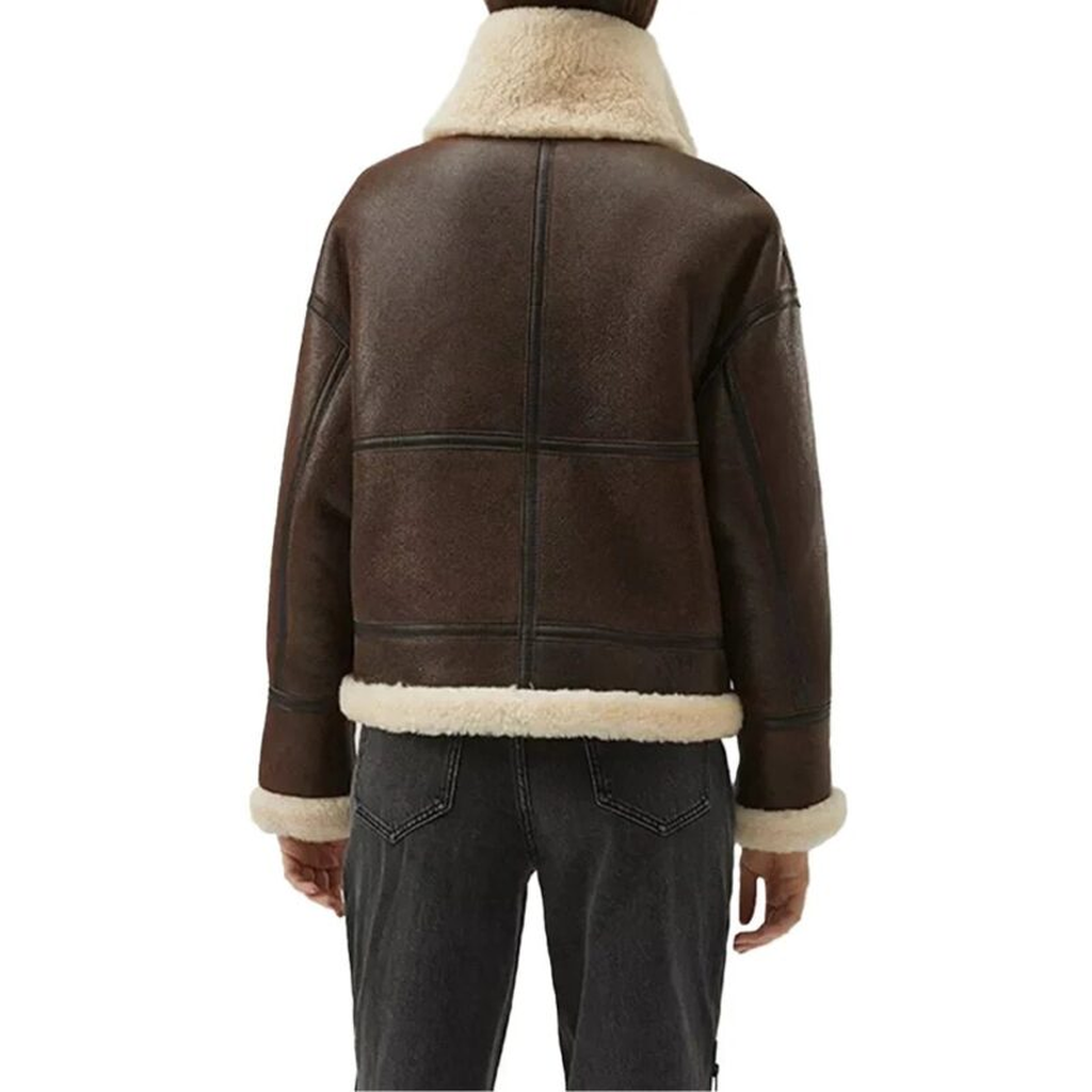 Womens Brown B3 Sheepskin Aviator Jacket 6e21db69 3d99 4749 8698 08fefa17385f 582581
