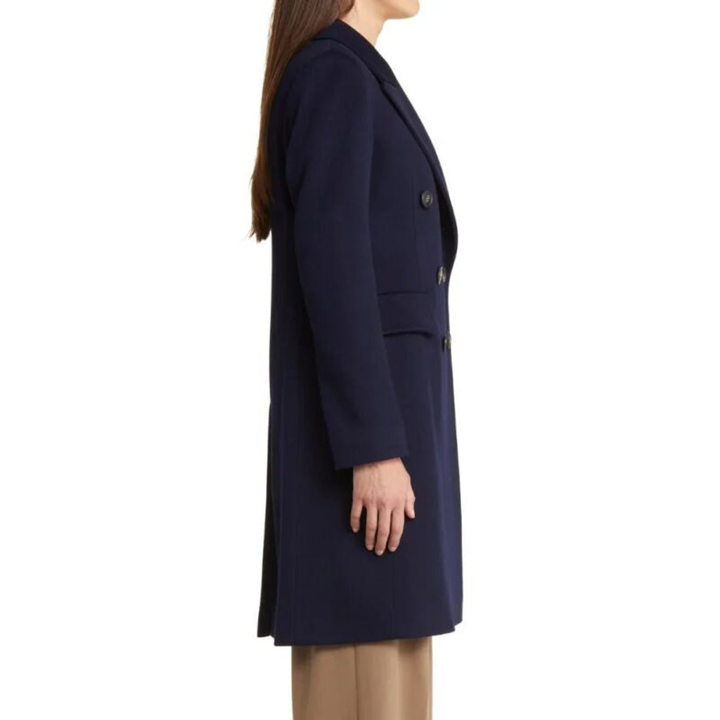 Womens Classic Dark Blue Double Breasted Wool Trench Coat 2 c314893d 7db6 446f 8b4e 6dc0db985b08 676821