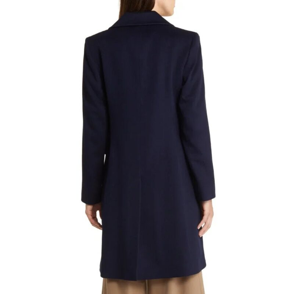 Womens Classic Dark Blue Double Breasted Wool Trench Coat 3 95bd2580 f807 450e 9e0b 273e603e14b0 388340
