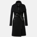 baez black detective hooded trench coat womens 334d163e 5309 4dae a62e c7e2be1b6211