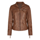 brown leather jacket womens