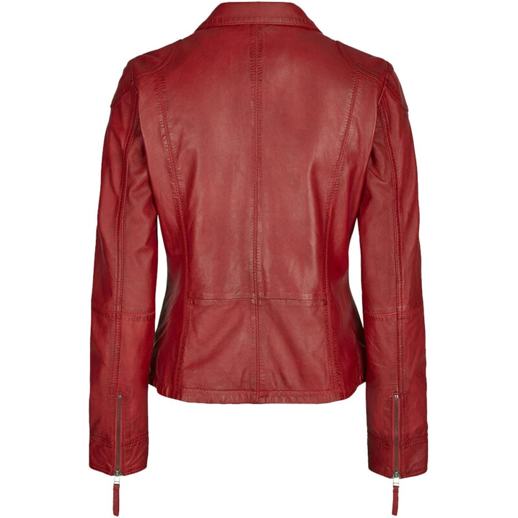 leather jacket maroon womesn