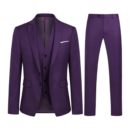 purple 3 piece suit