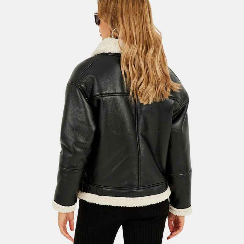raf aviator flying womens black leather jacket ae1aacaa ea62 4b74 8163 90bde4e54013