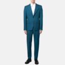 teal blue tailored fit 2 piece suit for men f3269753 2905 4da0 8f49 9b0bbe525f32