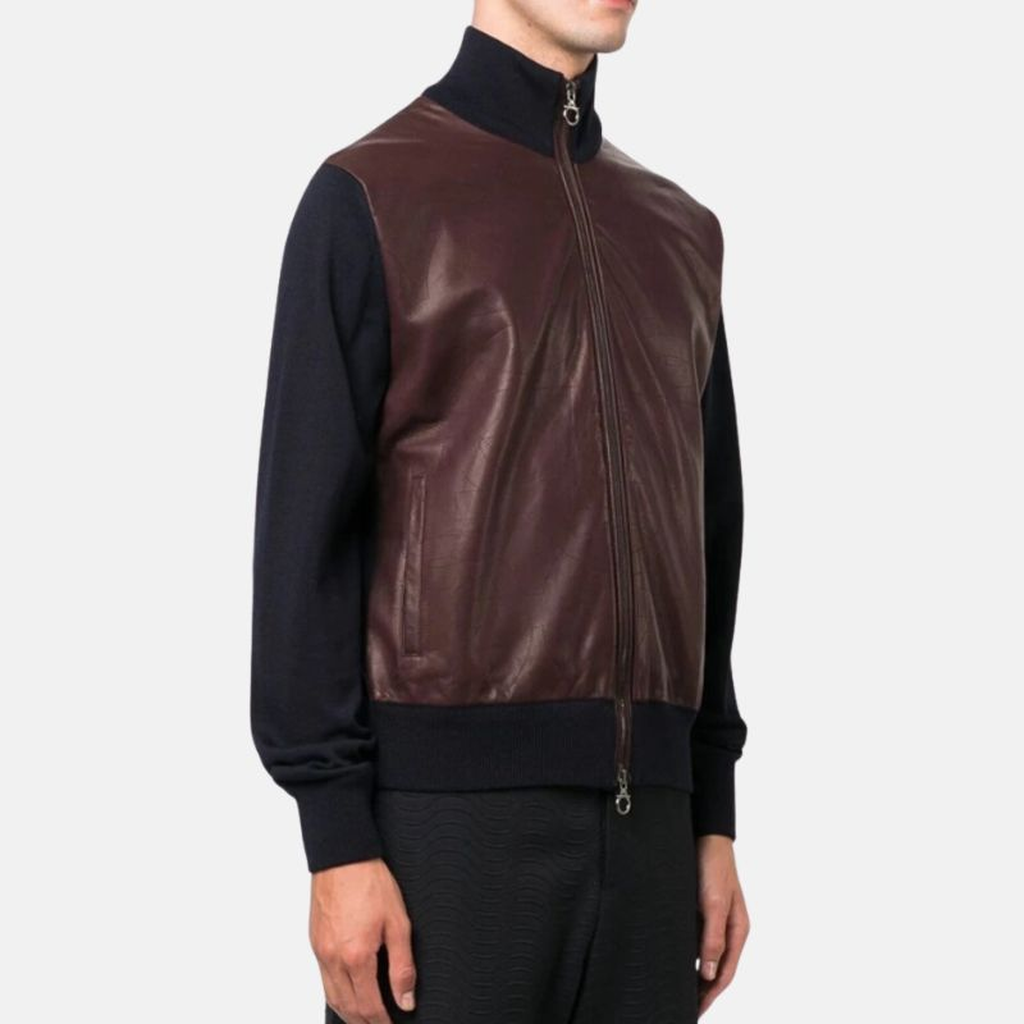 turtle neck maroon bomber jacket for men 3f56072b 58a9 434c 97e1 ad32c2459cba
