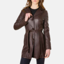 vintage belted style womens brown leather coat 7534cc61 1ba2 4377 bb1b 5063d64ea7db 1