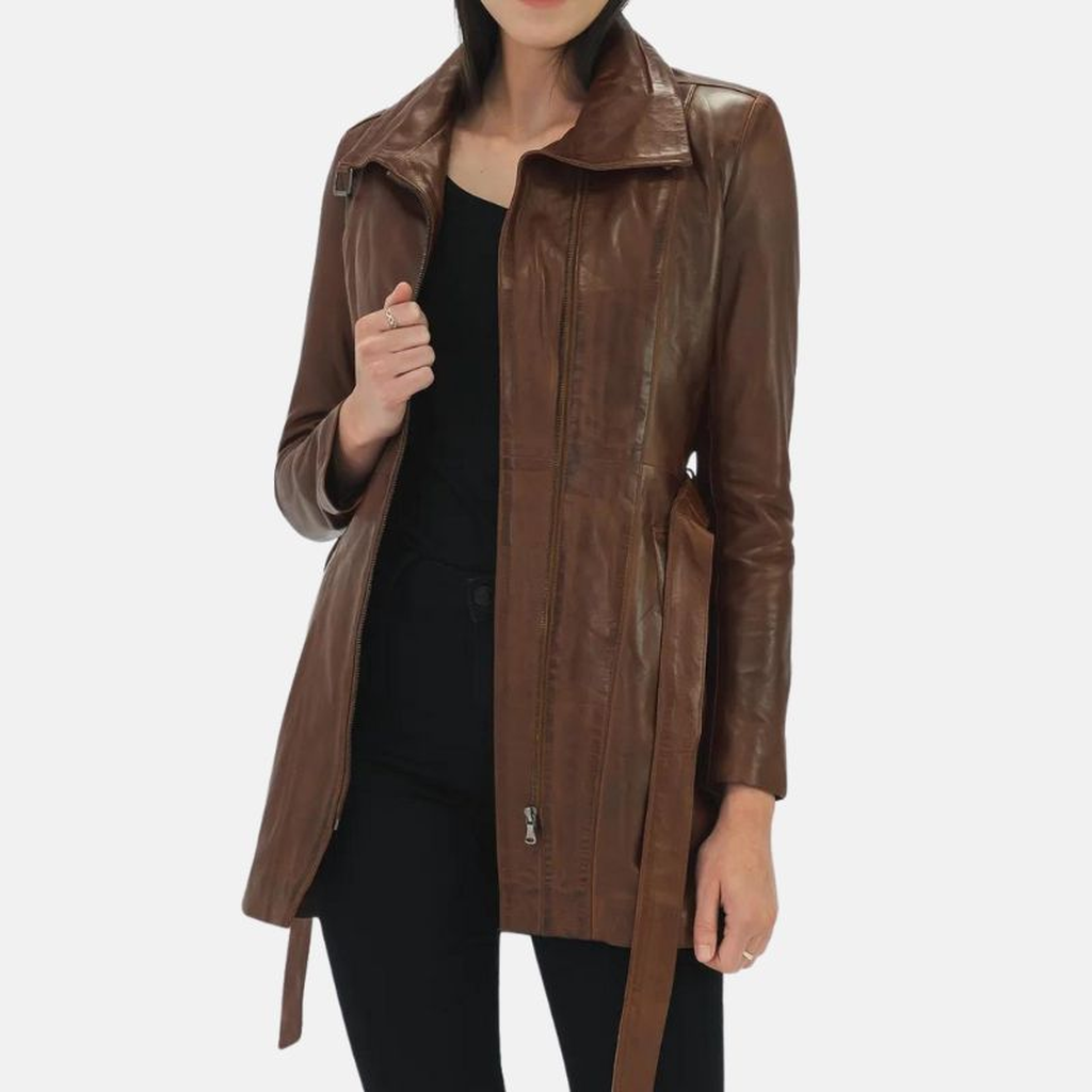 womens belted brown trench coat d8f66359 9ee8 4879 adc8 93b29cbcb9ee