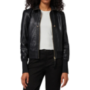 womens black high neck jacket
