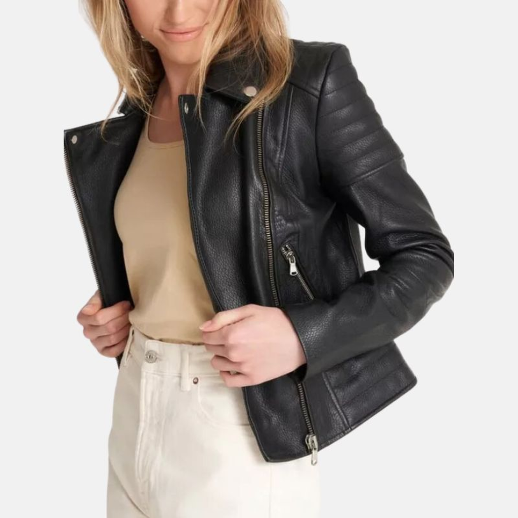 womens black motorcycle quilted leather jacket d49a089e ad83 48e5 b199 d0df427f22c1