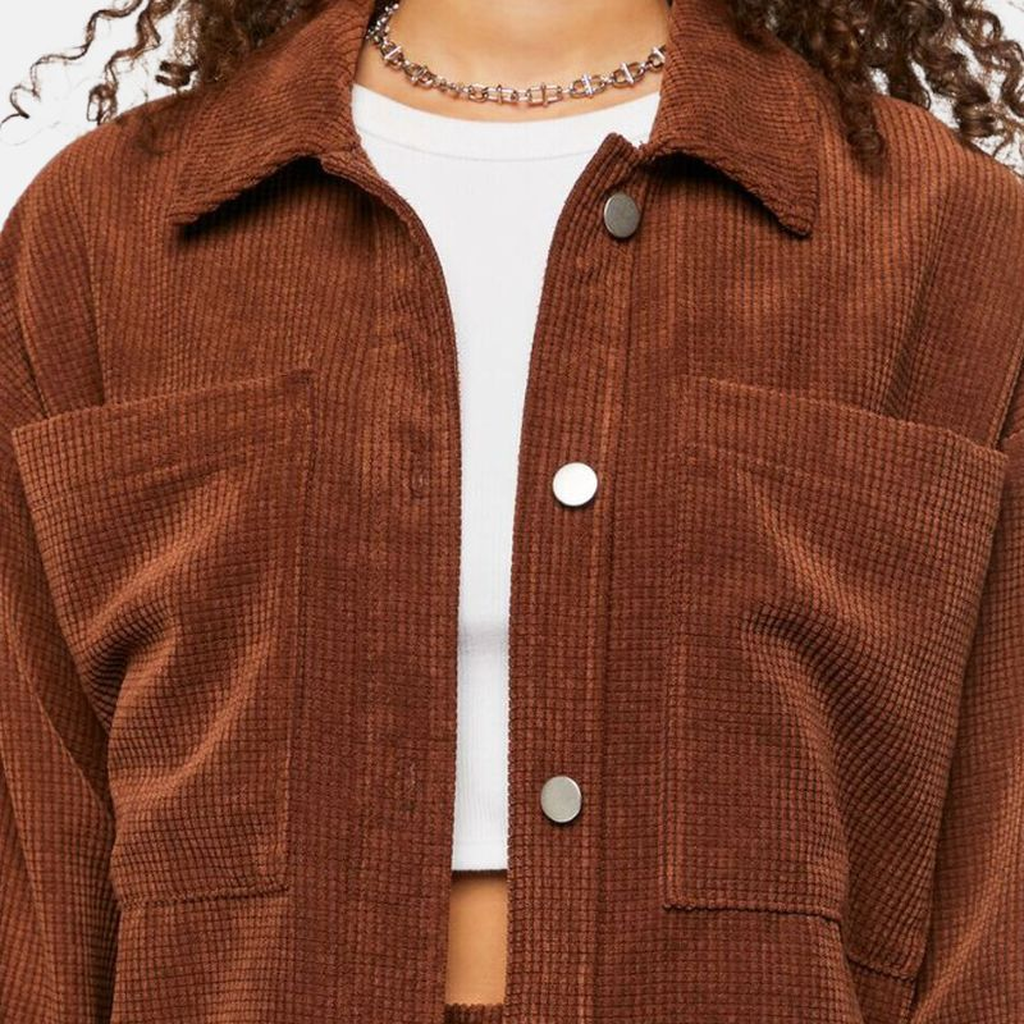 womens brown corduroy shirt jacket 694b2909 e701 484a a65b 8426238f9db1 153744